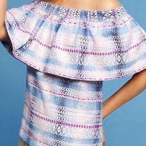 Women's Off-Shoulder Plaid Top